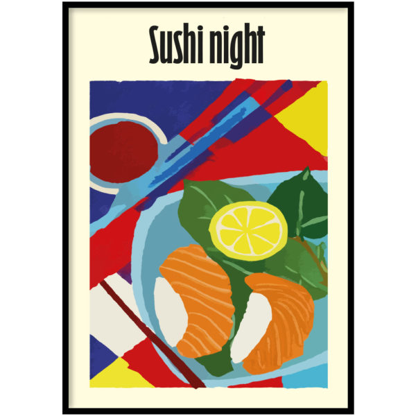 Poster Sushi Night