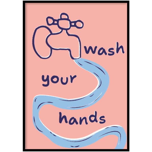 Poster - Wash hands