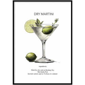 Poster Dry Martini