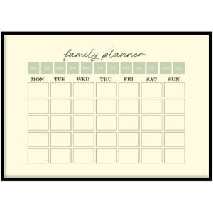 Family planner mint