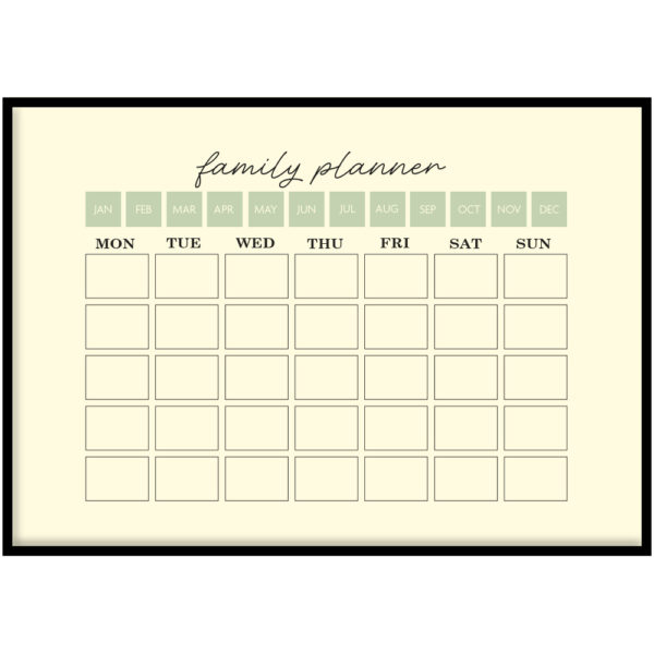 Family planner mint