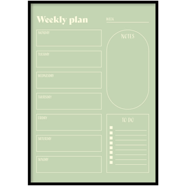 Weekly planner