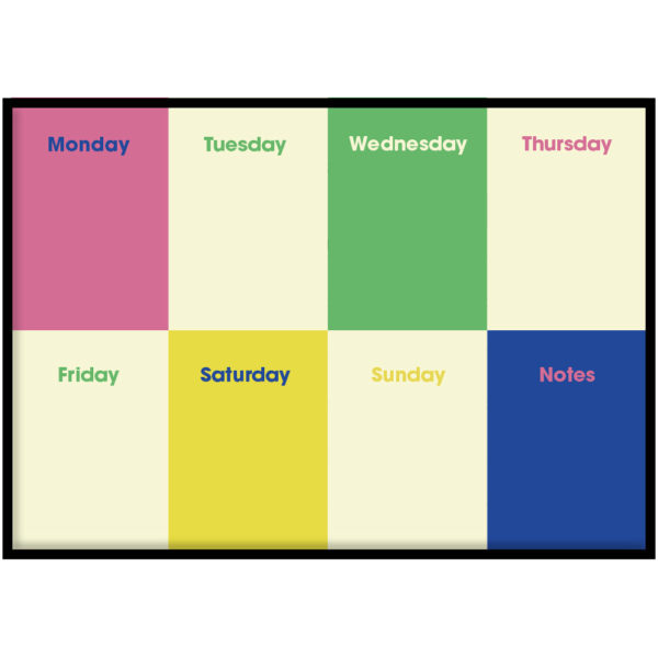 Weekplanner colors