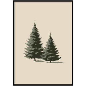 Kerstbomen beige