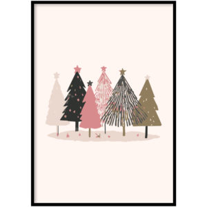 Kerstbomen roze