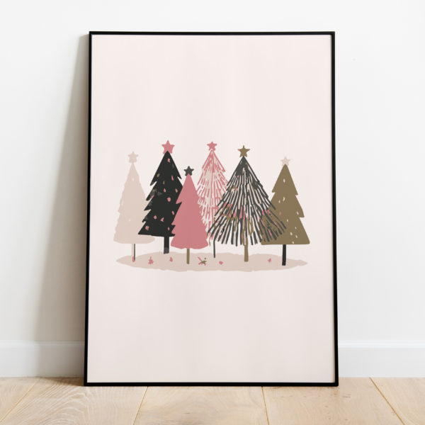 Kerstbomen roze