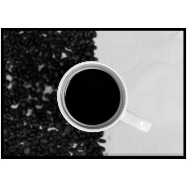 Poster - Coffee black-white