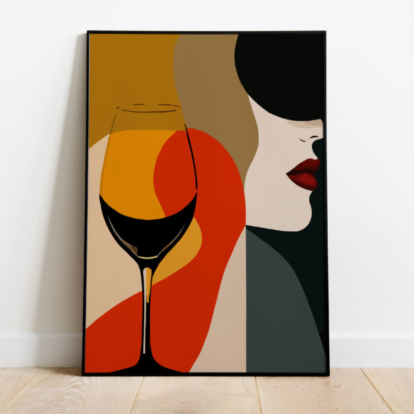 Poster - Abstract wine - Afbeelding 2