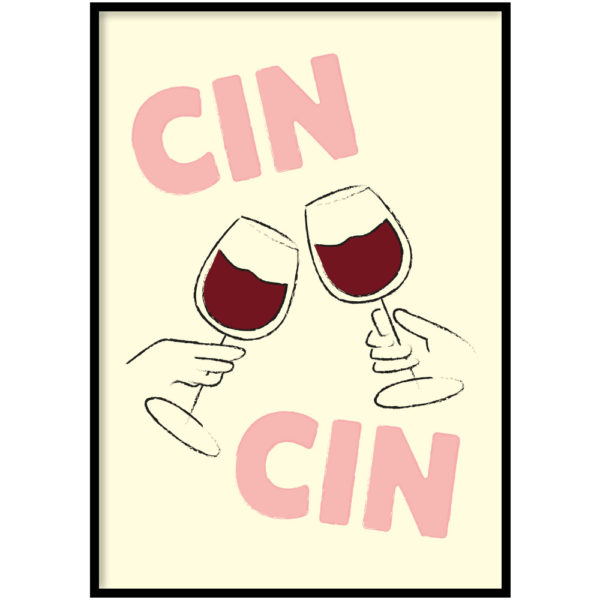 Poster - Cin Cin geel