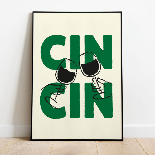 Poster - Cin Cin groen - Afbeelding 2