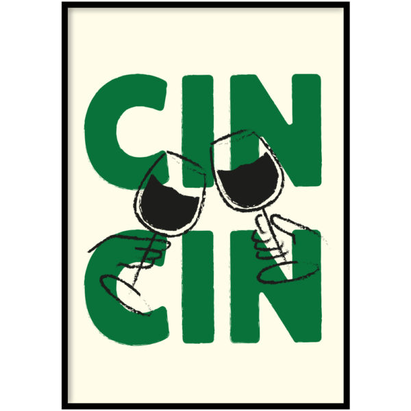 Poster - Cin Cin groen