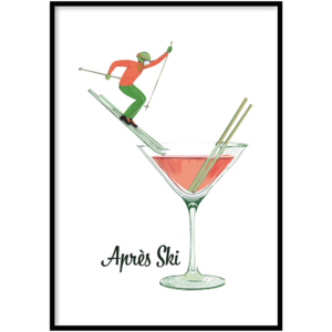 Poster Apres ski cocktail