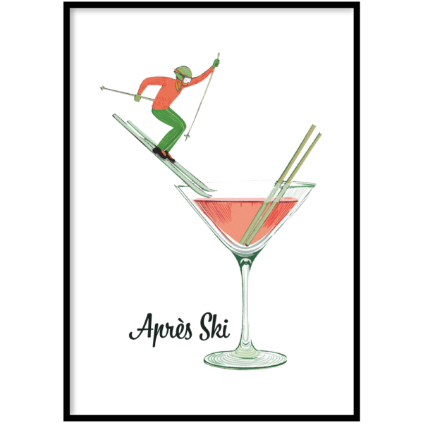 Poster Apres ski cocktail