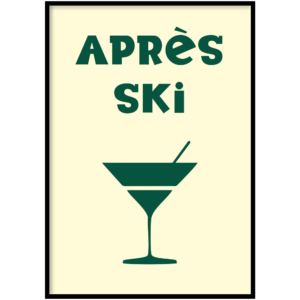 Poster Apres ski glas