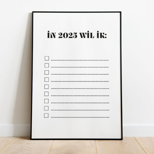 Poster - In 2025 wil ik - Afbeelding 2