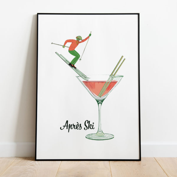 Poster Apres ski cocktail