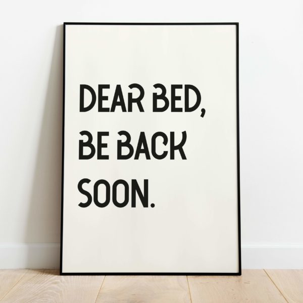 Poster - Dear bed - Afbeelding 2