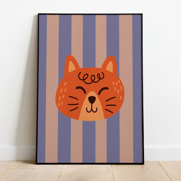 Poster - Happy cat - Afbeelding 2