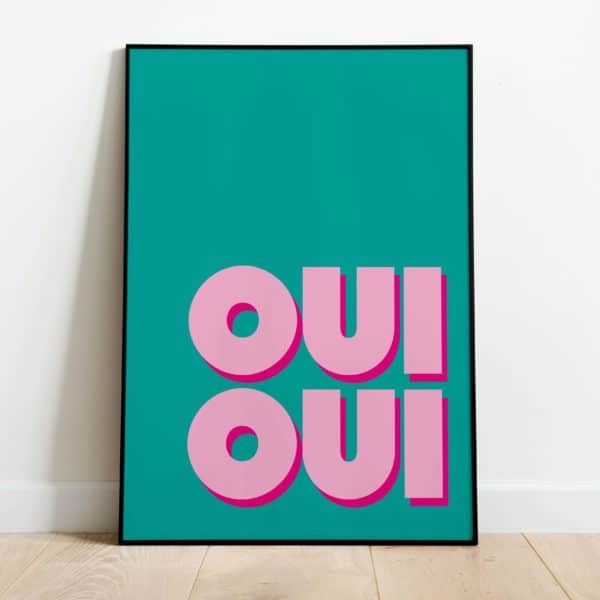 Poster - Oui oui - Afbeelding 2