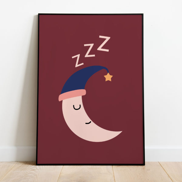 Poster - Sleeping moon - Afbeelding 2