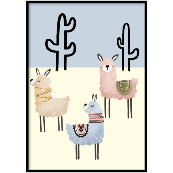 Poster - Alpaca desert