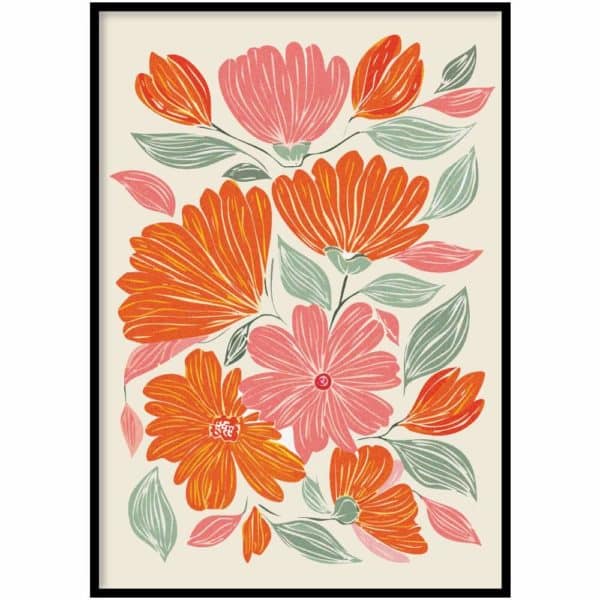 Poster - Orange flowers