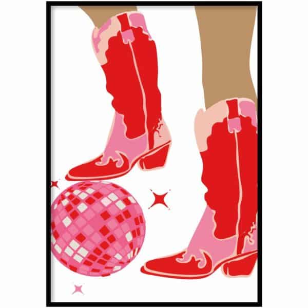 Poster - Red boots