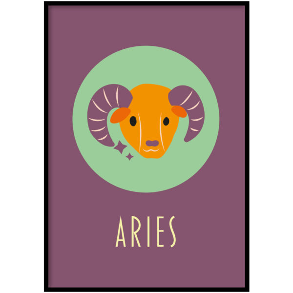 Poster - Sterrenbeeld zodiac elements purple - Afbeelding 12