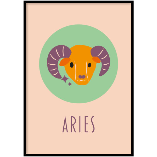 Poster - Sterrenbeeld zodiac elements pink - Afbeelding 12