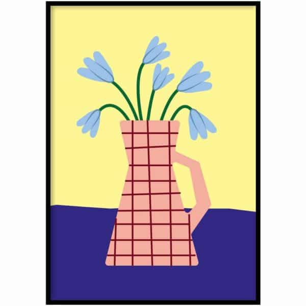 Poster - Pink vase