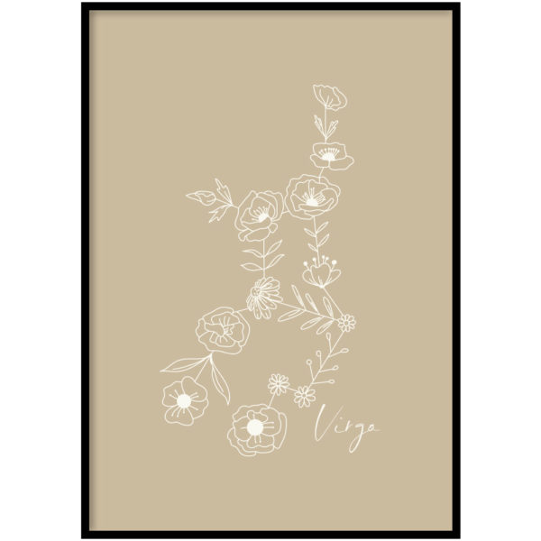 Poster - Sterrenbeeld bloemen - Afbeelding 3