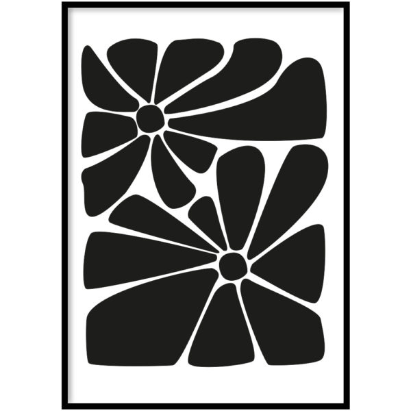 Poster - Abstracte bloemen