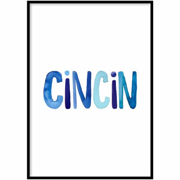 Poster - Cin cin blauw