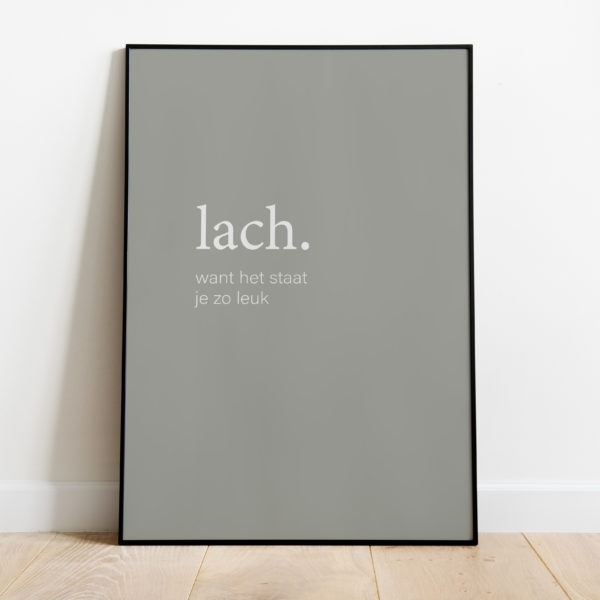 Poster - Lach - Afbeelding 2