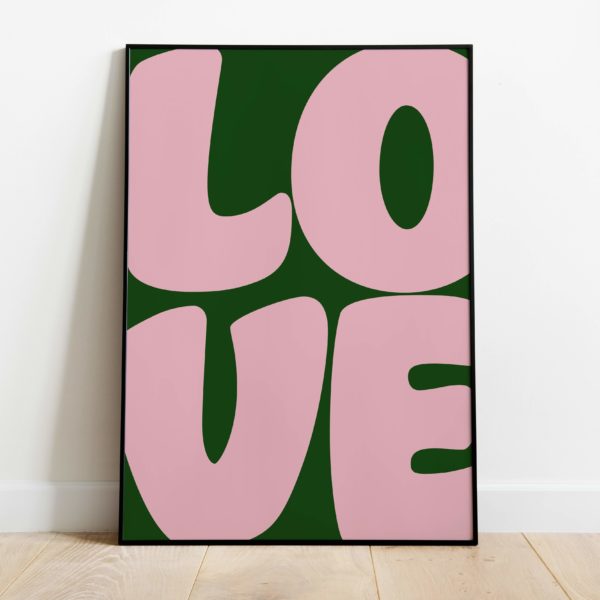 Poster - Green love - Afbeelding 2