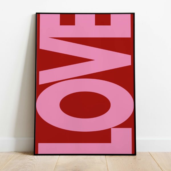 Poster - Red love - Afbeelding 2