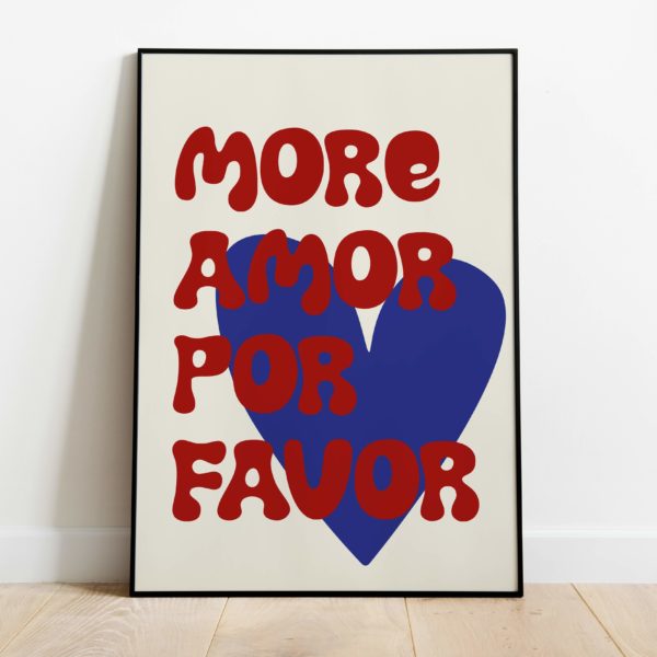 Poster - More amor - Afbeelding 2