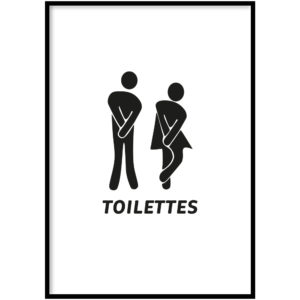 Poster Toilettes