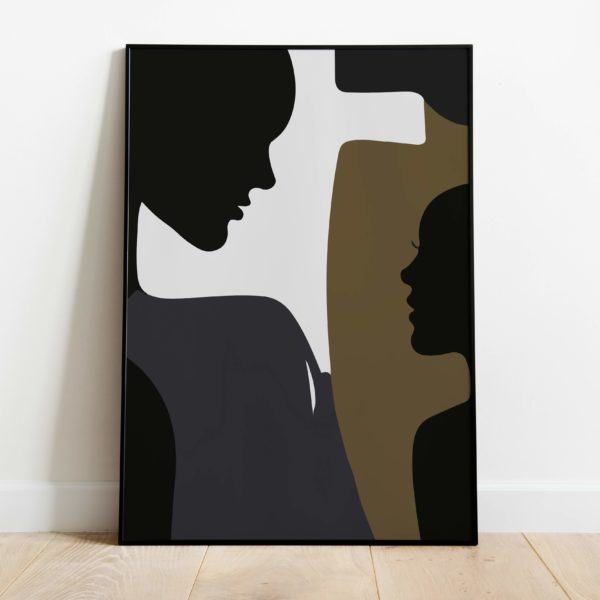 Poster - Woman silhouette - Afbeelding 2