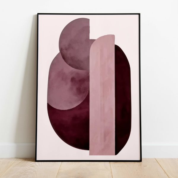 Poster - Purple shapes - Afbeelding 2