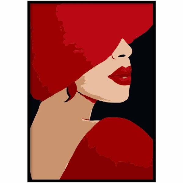 Poster - Lady in red