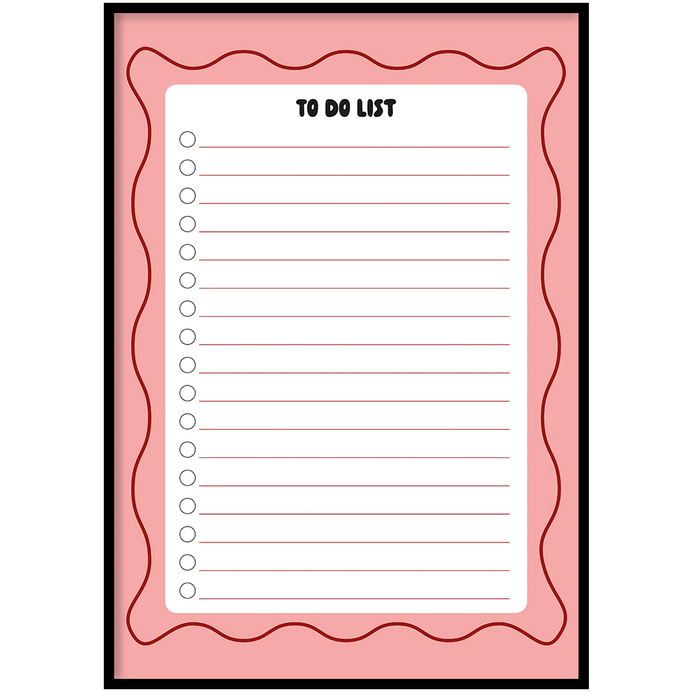 To do list pink