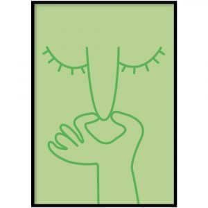 Poster - What a smell groen