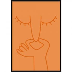 Poster - What a smell oranje