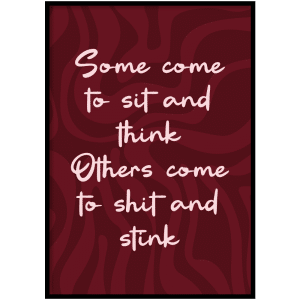 Poster - Sit and think