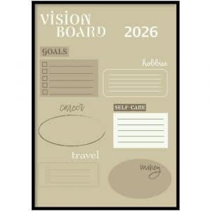 Poster - Vision board 2026