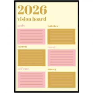 Poster - 2026 vision board