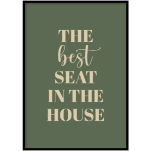 Poster - Best seat Groen