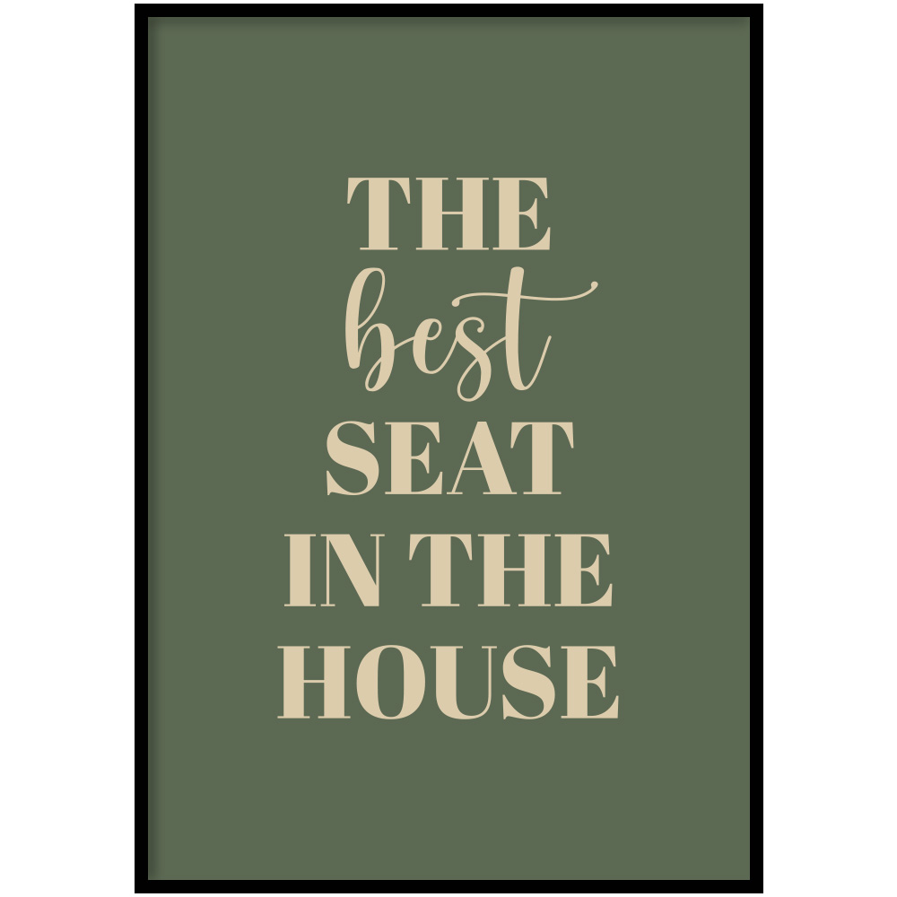 Poster - Best seat Groen