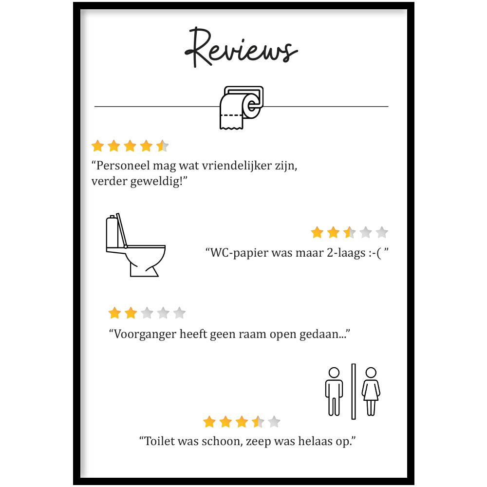 Poster - tevreden klanten